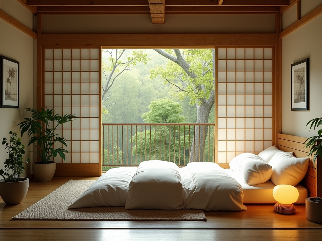 Unveiling Ryokan-inspired Bedroom Design: Tranquility Meets Elegance